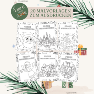 20 printable Christmas colouring pages