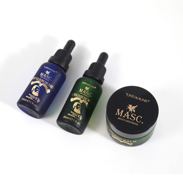 Kit de Soin pour Barbe Ambre doré – Bild 3