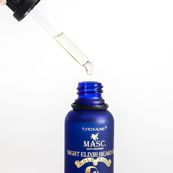 Huile de barbe "Elixir de nuit Ambre doré" (30 ml) – Bild 3