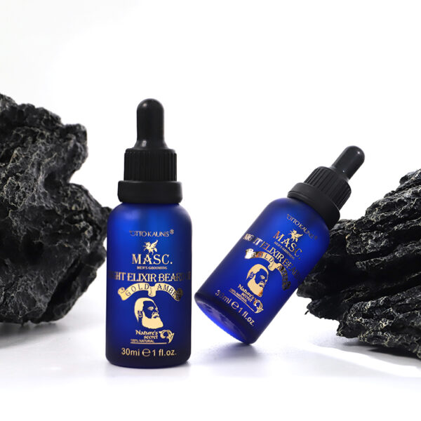 Huile de barbe "Elixir de nuit Ambre doré" (30 ml) – Bild 2