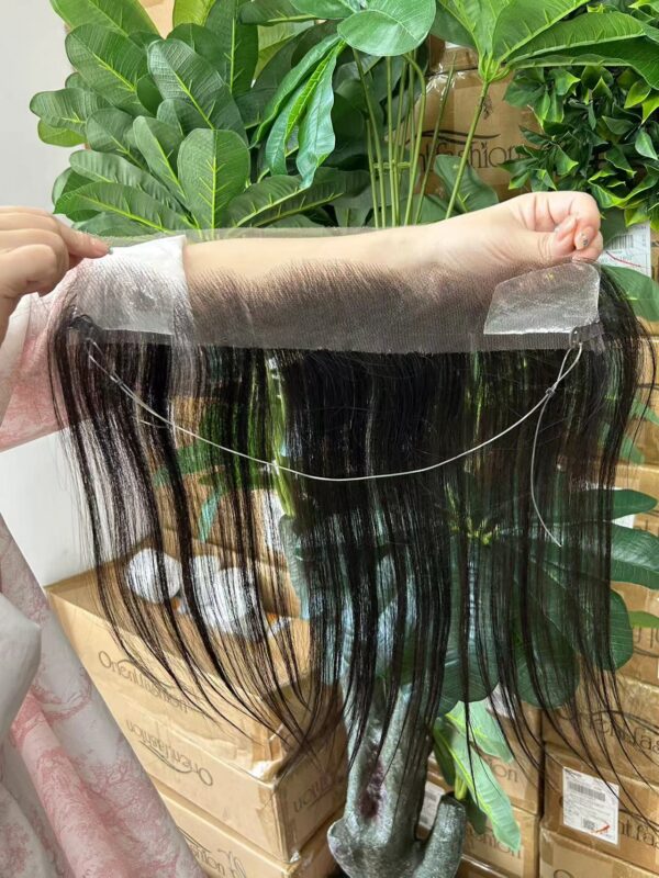 Toupet frontal en cheveux naturels HD Lace pour femmes