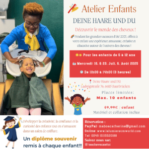 Kinder-Workshop - Entdecke die Welt der Haare durch Spiele, Pflege und Kreativität!